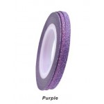 Banda decor pentru unghii cu Sclipici Mov de 1-6mm